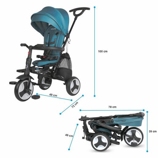 Coccolle® Spectra Plus Premium Line tricikl, Atlantic Blue