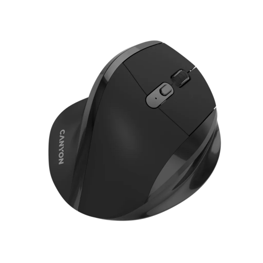 CANYON miš OnClick 17, Ergonomic 6 buttons, 1600 DPI, Wireless Black