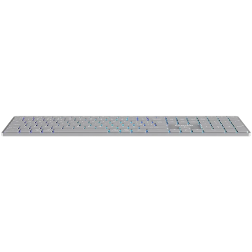 CANYON tastatura HKB-W11 UK/US RGB Dual Mode Wireless Grey
