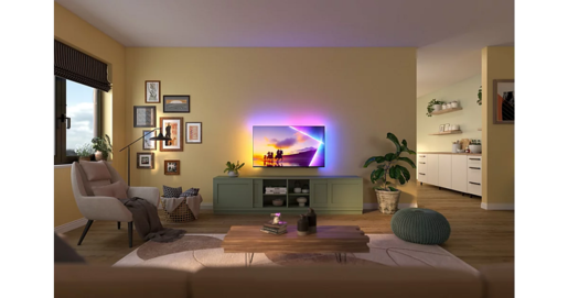 PHILIPS QLED televizor 55PUS8450/12, 4K Ultra HD, Smart TV, Titan OS, Ambilight, HDR10+, Dolby Atmos i DTS:X, Crni