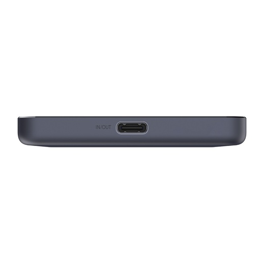 Xiaomi Powerbank, SuperSlim, PB 5000 mAh, crni, USB-C x1, bežično punjenje