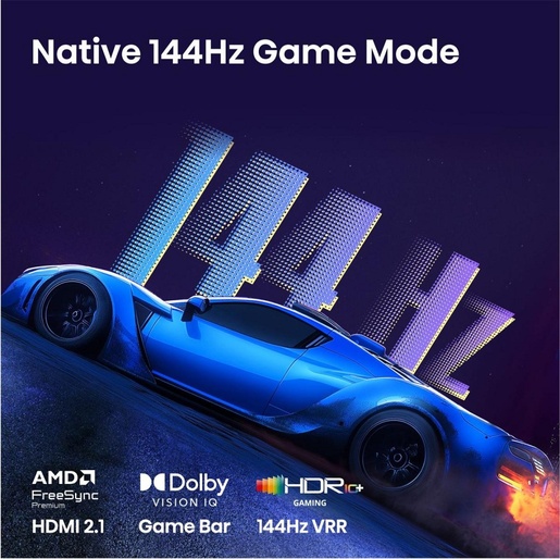Hisense Hi-QLED televizor 85E7S PRO, 4K Ultra HD, Smart TV, VIDAA U9, Smart OS, 144Hz VRR,Dolby Atmos, DTS Virtual X decoding