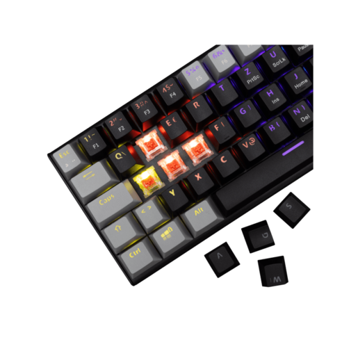 WHITE SHARK gaming tastatura GK-002112V2 WAKIZASHI-2 / Crno-siva HR-RED SWiTCH