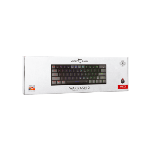 WHITE SHARK gaming tastatura GK-002112V2 WAKIZASHI-2 / Crno-siva HR-RED SWiTCH