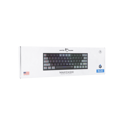 WHITE SHARK gaming tastatura GK-002121V2 WAKIZASHI-2 / Crno-siva US-BLUE SWiTCH