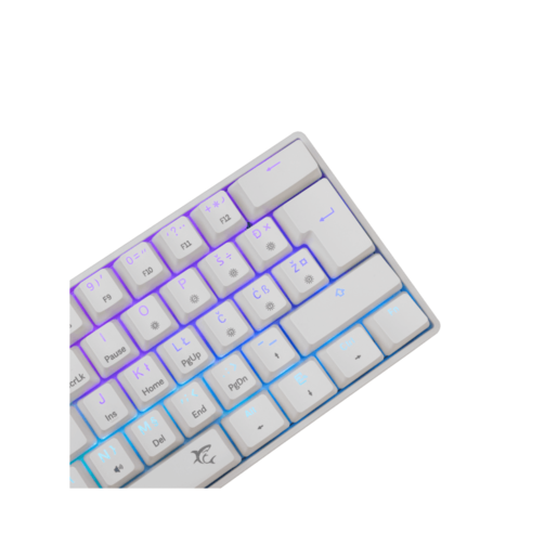 WHITE SHARK gaming tastatura GK-004232 SHINOBI-2 Bijela- Mehanicka HR BROWN SWiTCH
