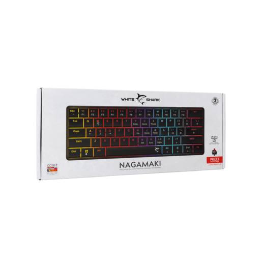 WHITE SHARK gaming tastatura GK-006112 NAGAMAKI Crna-Mehanička / HR - RED SWiTCH