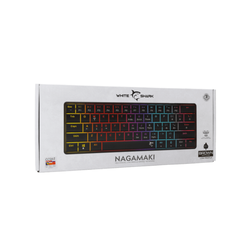 WHITE SHARK gaming tastatura GK-006132 NAGAMAKI Crna-Mehanicka/ HR - BROWN SWiTCH