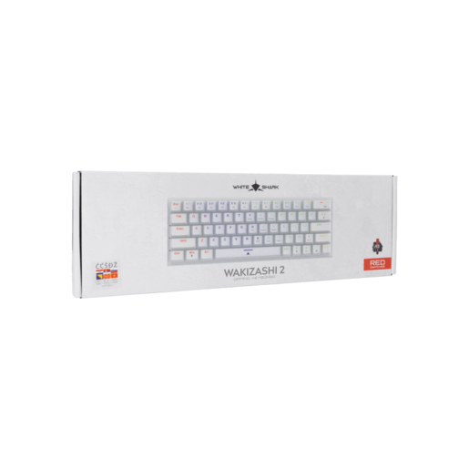 WHITE SHARK gaming tastatura GK-002212V2 WAKIZASHI-2 / Bijela HR-RED SWiTCH