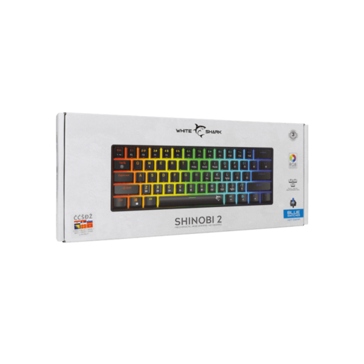 WHITE SHARK gaming tastatura GK-004122 SHINOBI-2 CRNA/HR BLUE SWiTCH