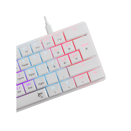 WHITE SHARK gaming tastatura GK-006212 NAGAMAKI Bijela-Mehanička/ HR - RED SWiTCH