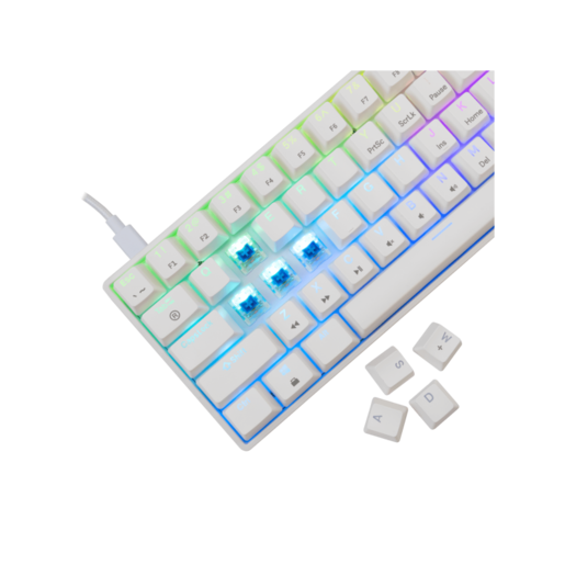 WHITE SHARK gaming tastatura GK-004221 SHINOBI-2 Bijela - Mehanicka / US - BLUE SWiTCH