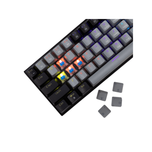 WHITE SHARK gaming tastatura GK-002721V2 WAKIZASHI-2 / Sivo-crna US-BLUE.SW