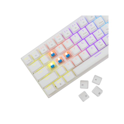 WHITE SHARK gaming tastatura GK-002221V2 WAKIZASHI-2 / Bijela US-BLUE.SW