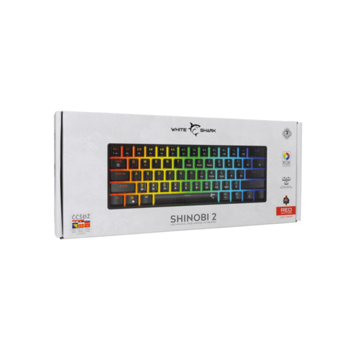 WHITE SHARK gaming tastatura GK-004112 SHINOBI-2 Crna/HR-RED SWiTCH