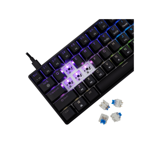 WHITE SHARK gaming tastatura GK-004121 SHINOBI-2 Crna - Mehanicka / US - PLAVI.SWiTCH