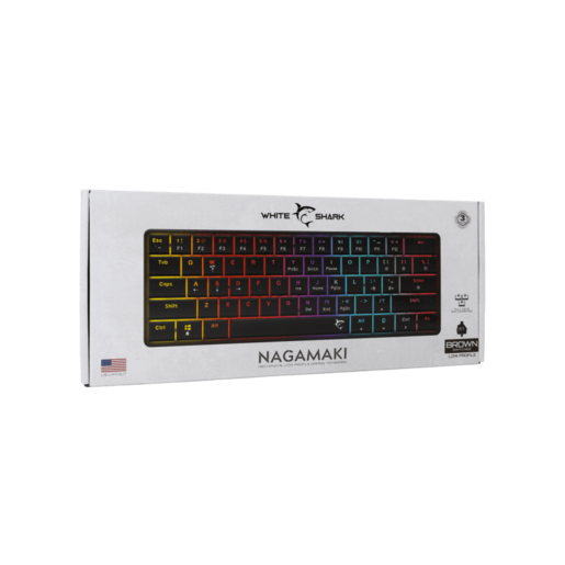 WHITE SHARK gaming tastatura GK-006131 NAGAMAKI Crna-Mehanička US-BROWN SWiTCH