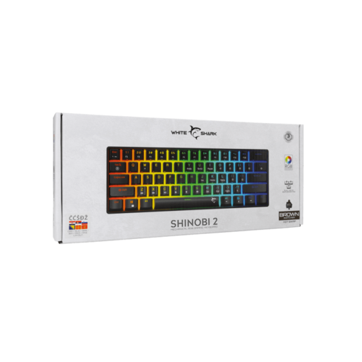 WHITE SHARK gaming tastatura GK-004132 SHINOBI-2 Crna/HR-BROWN SWiTCH