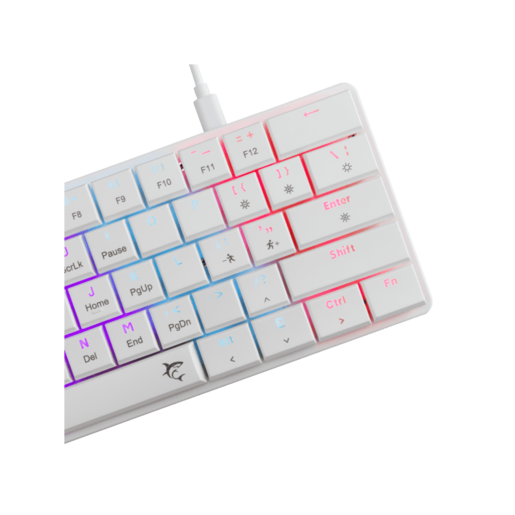 WHITE SHARK gaming tastatura GK-006211 NAGAMAKI Bijela-Mehanička/ US - RED SWiTCH