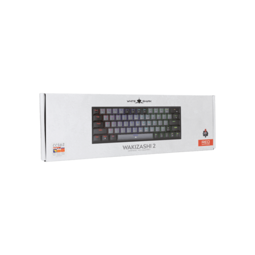 WHITE SHARK gaming tastatura GK-002712V2 WAKIZASHI-2 / Sivo-crna HR-RED.SW