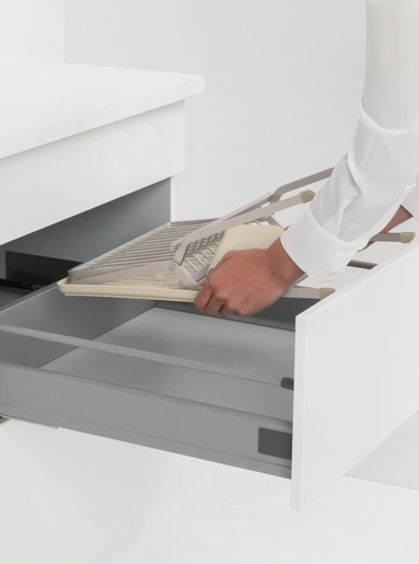 Brabantia SinkSide veliki sklopivi ocjeđivač posuđa, soft beige / 252105