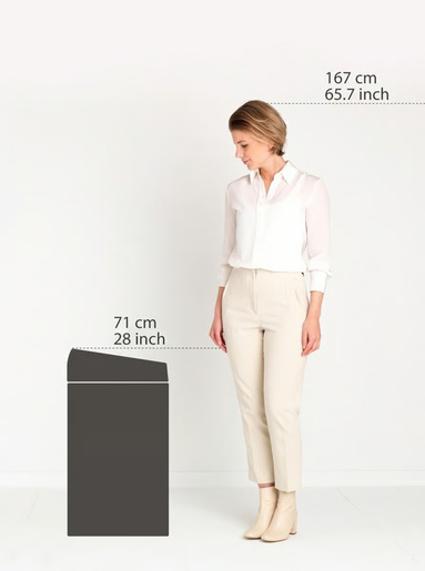 Brabantia Touch Top kanta za smeće 60L, mat crna / 402562