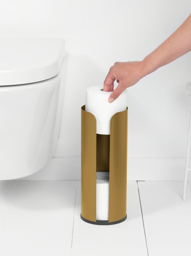 Brabantia ReNew posuda za rezervne role toaletnog papira, warm gold / 255144