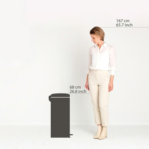 Brabantia Newicon Pedal kanta za smeće 30L, warm bronze / 238789