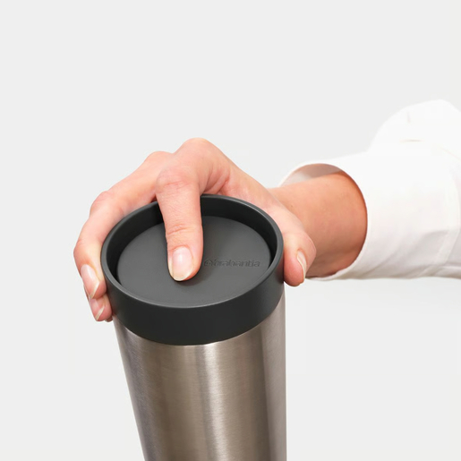 Brabantia Make&Take termos šolja 0,36L, tamnosiva / 228681