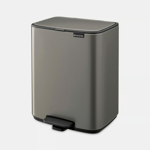 Brabantia Bo Pedal kanta za smeće 12L, platinum / 238062
