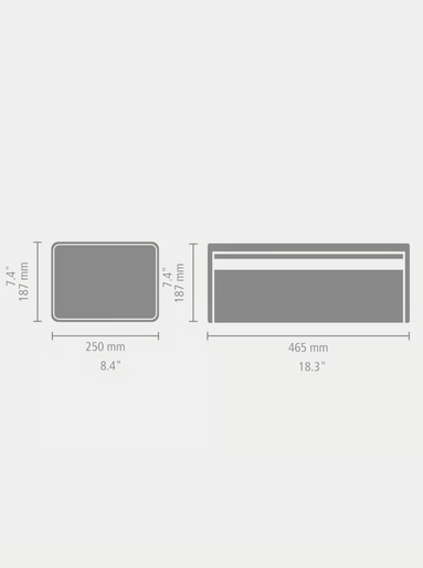 Brabantia Fall Front kutija za hljeb, brillant inox / 236846