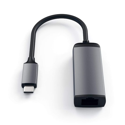 Satechi adapter Aluminium Type-C na Ethernet, sivi