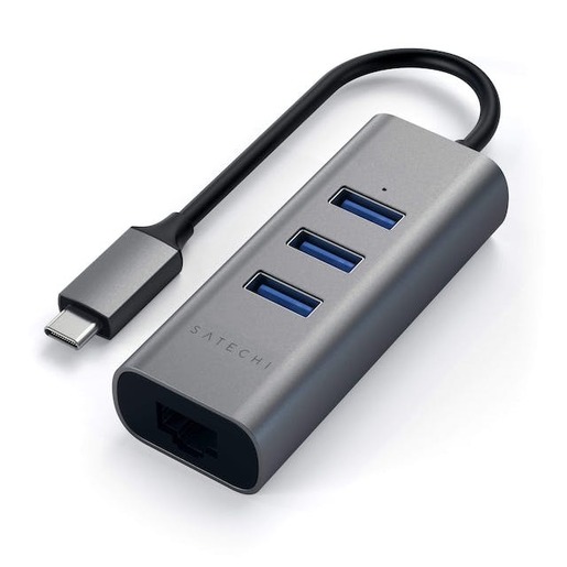 Satechi docking station Aluminium Hub, sivi