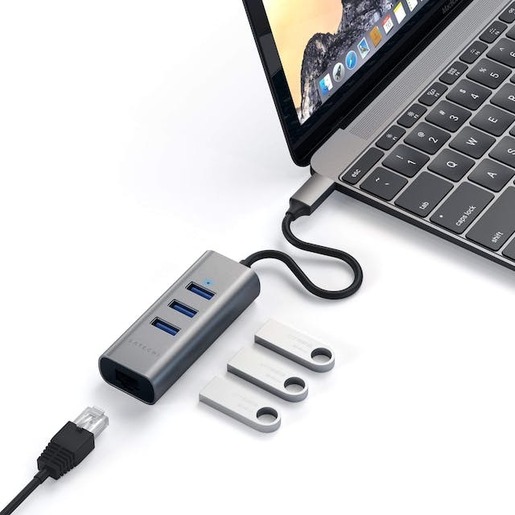 Satechi docking station Aluminium Hub, sivi
