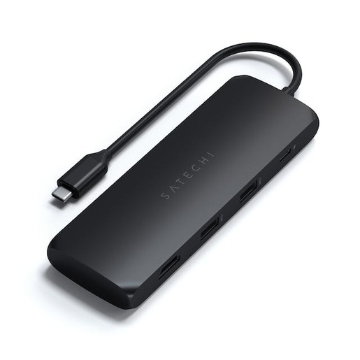 Satechi docking station Hybrid Multiport, USB-C, crni