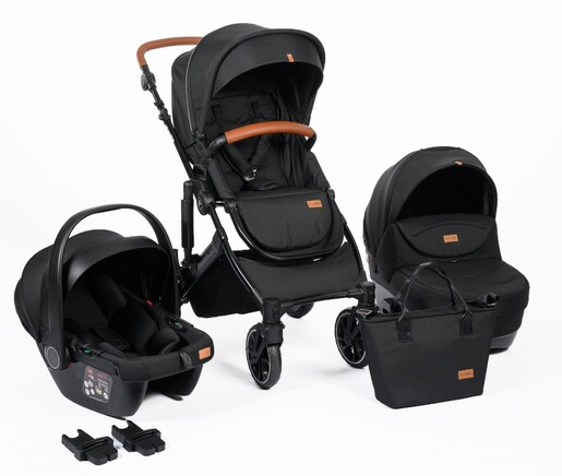 FreeON Trio Comfort modularna dječja kolica 3 u 1, crna