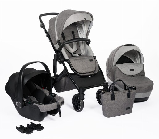 FreeON Trio Comfort modularna dječja kolica 3 u 1, siva