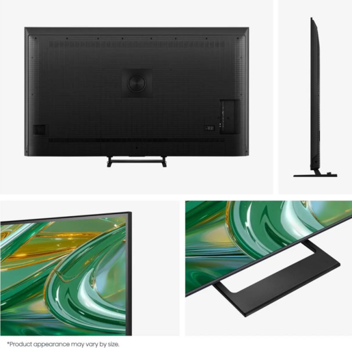 Hisense Hi-QLED televizor 75E8S, 4K Ultra HD, Smart TV, VIDAA U9, Smart OS, 144Hz VRR, Dolby vision IQ, Ugrađeni subwoofer, crni