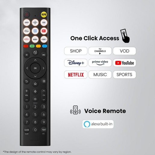 Hisense Hi-QLED televizor 65E8S, 4K Ultra HD, Smart TV, VIDAA U9, Smart OS, 144Hz VRR, Dolby vision IQ, Ugrađeni subwoofer, crni