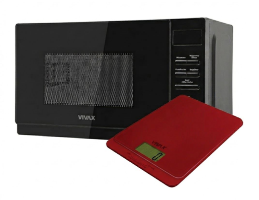 VIVAX MWO-2070BL mikrovalna pećnica + KS-505R kuhinjska vaga
