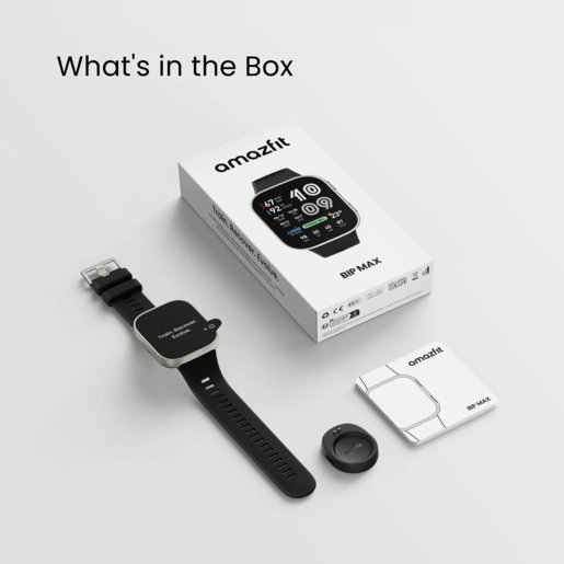 Amazfit pametni sat, BIP MAX Silver, 2.07 AMOLED, 20 dana baterija, 150 sports modova