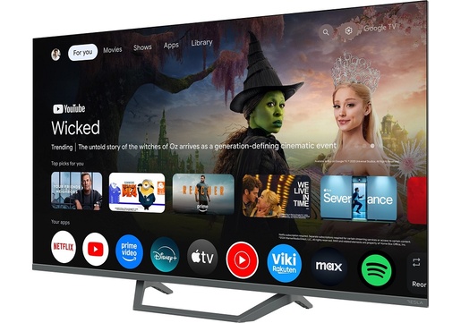 TESLA QLED televizor Q43E655GUS, 4K Ultra HD, Google TV, HDR, HLG, Dolby Vision, tamno siva