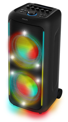 PHILIPS bluetooth zvučnik TAX5000E, karaoke, 100W (RMS), 13 svjetlosnih efekata, Crni