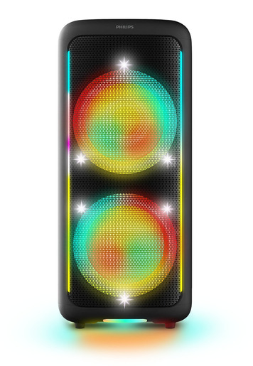 PHILIPS bluetooth zvučnik TAX5000E, karaoke, 100W (RMS), 13 svjetlosnih efekata, Crni