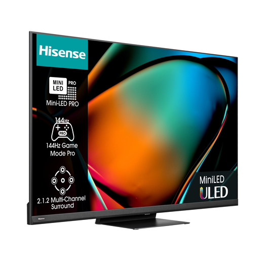 Hisense Mini LED televizor 75U8KQ, 4K Ultra HD, Smart TV, VIDAA U7.0, Quantum Dot Colour, 144Hz Game Mode Pro, Sivi