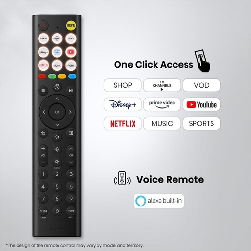 Hisense LED televizor 43A6S, 4K Ultra HD, Smart TV, VIDAA Smart OS, Game Mode Plus, Dolby Vision, Filmmaker Mode, Crni