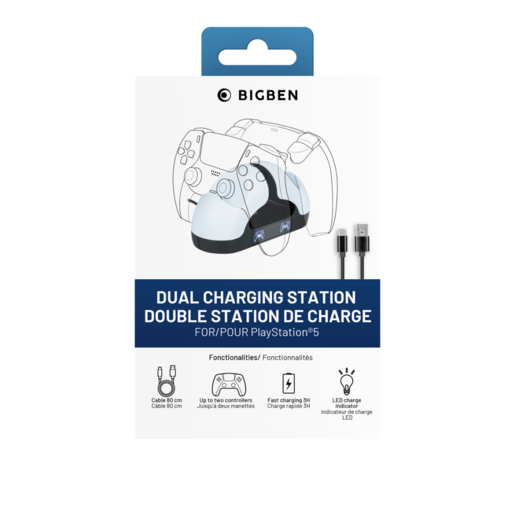 Bigben Dual Charging Station V3 (2 x Dualsense PS5 Controller)