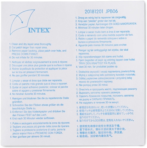 Intex 59631NP set samoljepljivih zakrpa za popravku