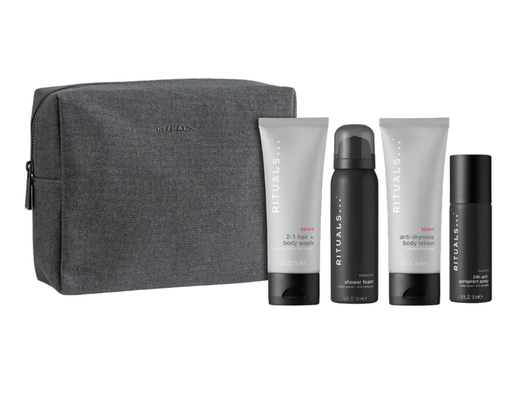 RITUALS Homme set sa neseserom – pjena, 2u1 gel, losion i sprej protiv znojenja