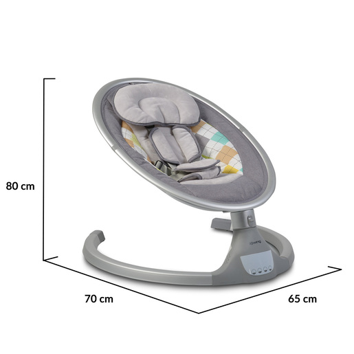 CANGAROO električna ljuljačka iSwing, Light grey